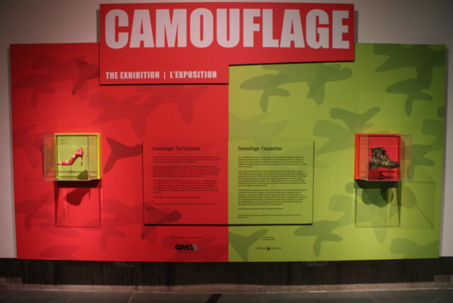 Panneau "Camouflage", l'exposition